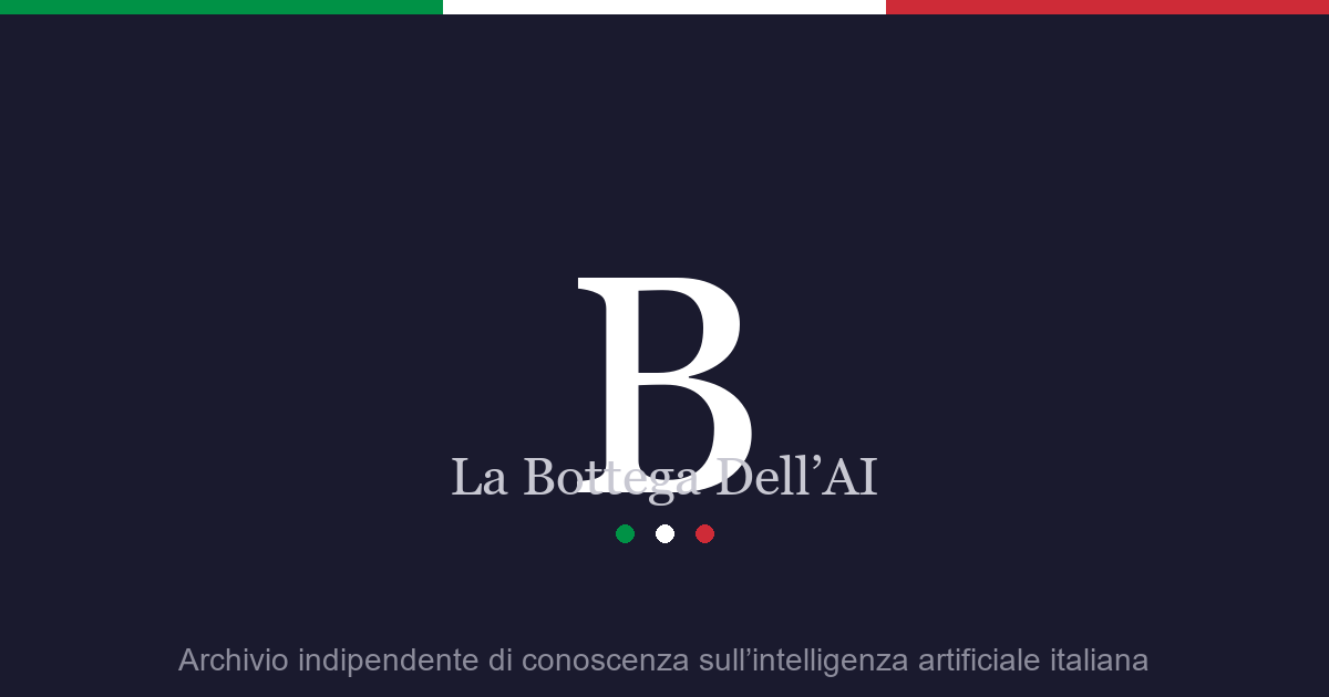 La Bottega Dell'AI — Archivio italiano su IA e Supercalcolo